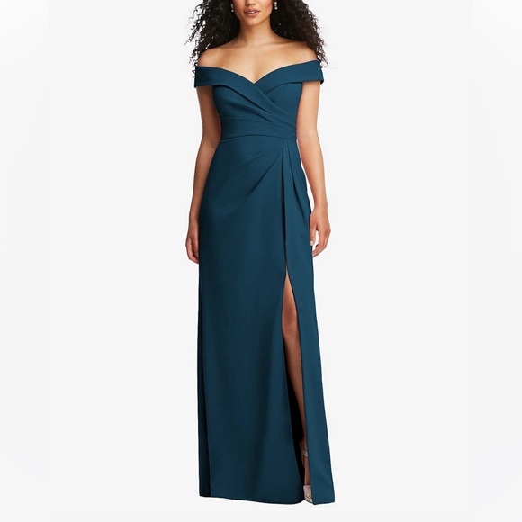 AFTER SIX MADELYN · STYLE 6872 · CREPE - Atlantic Blue Various - Picture 2 of 9